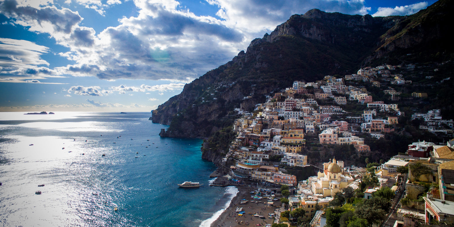 Positano Arial view