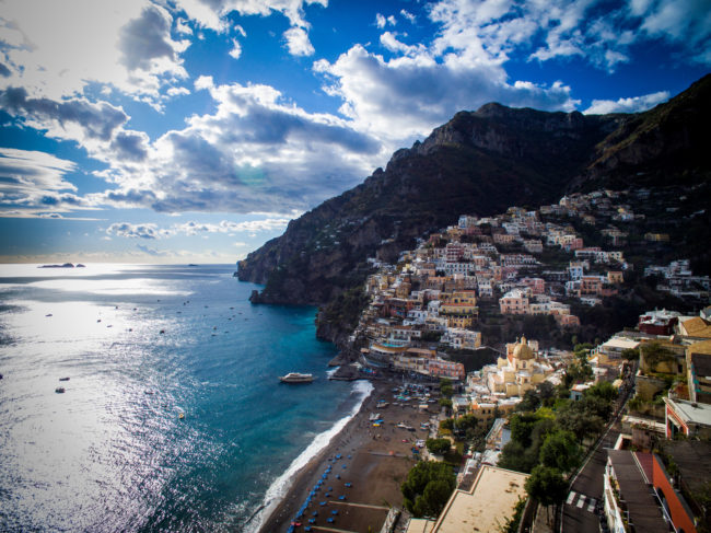 Positano Arial view